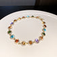 Fashion Elegant Multicolor Diamond Choker Necklace